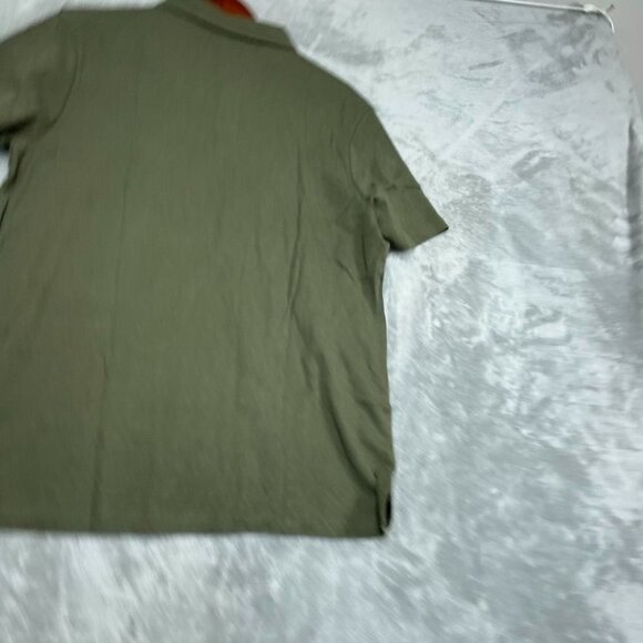 Banana Republic Luxe Touch Performance Polo Shirt Large Green a1005 - Picture 8 of 8